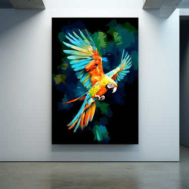 Parrot Portrait Painting